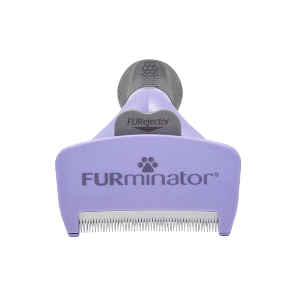 Furminator Pet Brush for Medium and Large Cats and Prevents Gentle on Removes Easily Removes Shed Hair with the Press of a Grooming Skin and