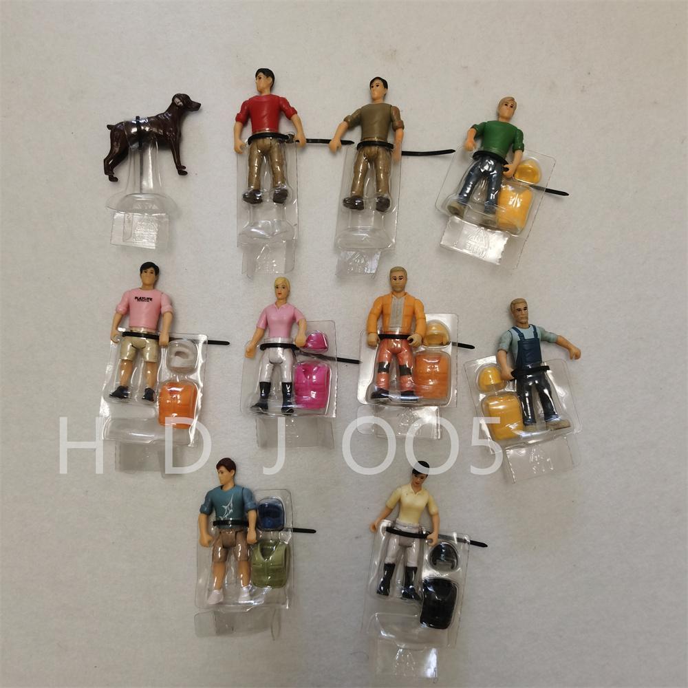Poupée Mobile Multi-Styles 8cm, Facteur, Chien de Chasse, Personnel Professionnel, Décoration de Scène, Modèle Cognitif pour Enfants, Jouet Do