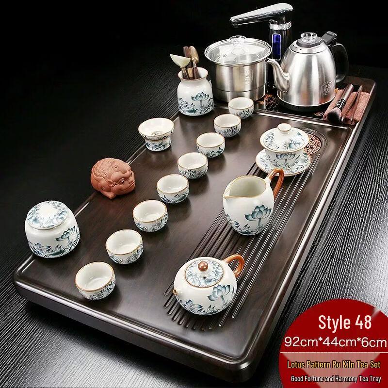 Jiakangming Automatic Solid Wood Kung Fu Tea Tray