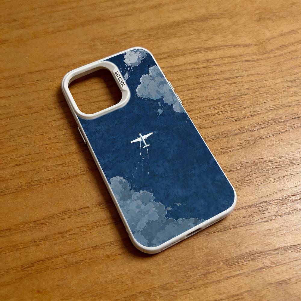 Premium Airplane Pattern Phone Case for iPhone 17 16 15 14 13 12 11 Pro Max Air 8 7 Plus X XR XS Max TPU Bumper