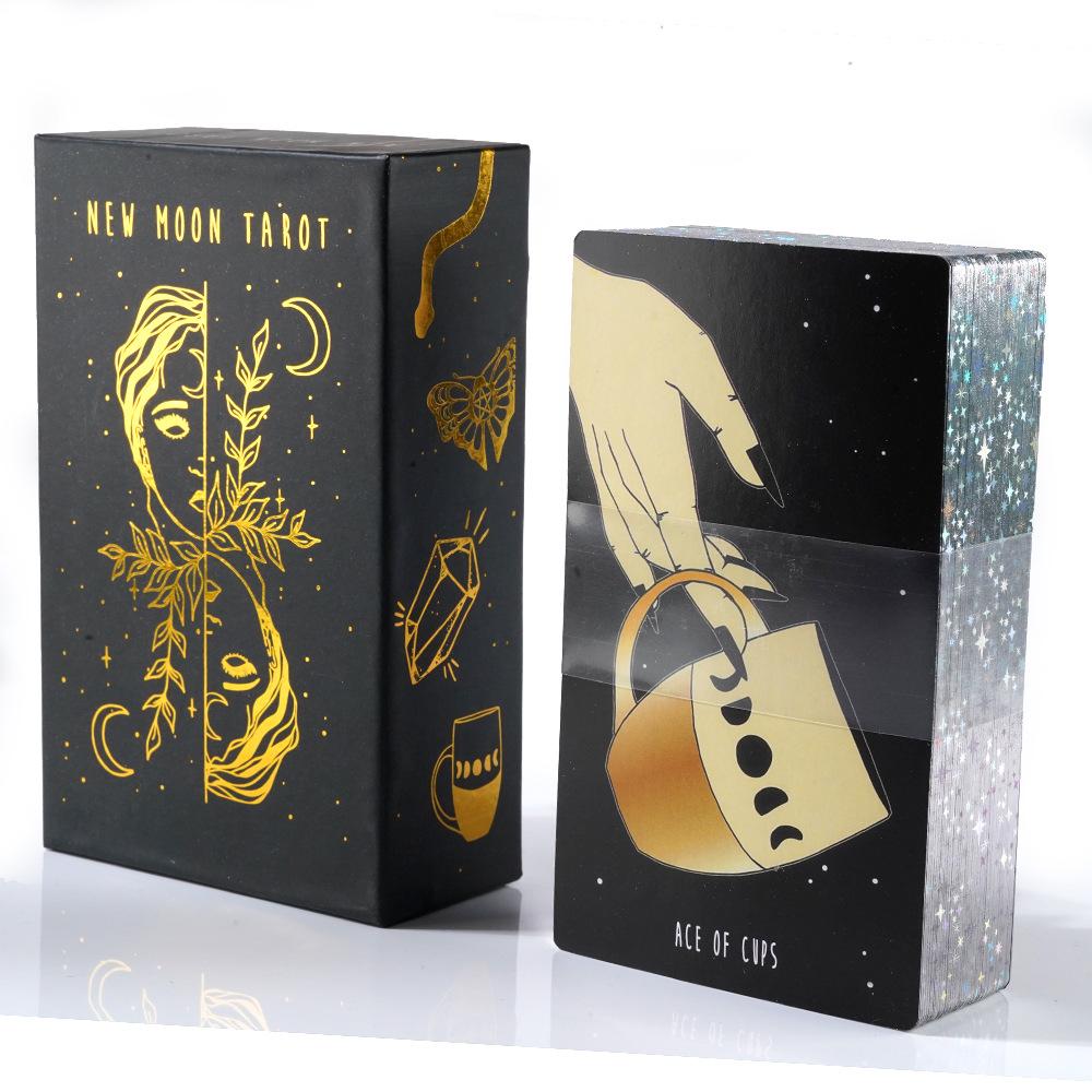 12x7cm New moon tarot cards High quality Full English Family Party Board Game Astrology Divination Fate Oracle Cards