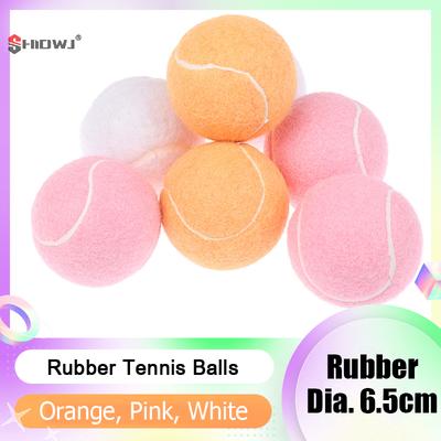 1/3 Peças Bola de Tênis Resistente ao Desgaste Altamente Elástica Bolas de Treino 65MM Senhoras Iniciantes Durável Bola de Tênis para Prática para Clube