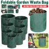 120-500L Garden Yard Waste Bag Foldable Trash Storage Container Waterproof Fallen Leaves Basket Outdoor Gardening Storage Bags