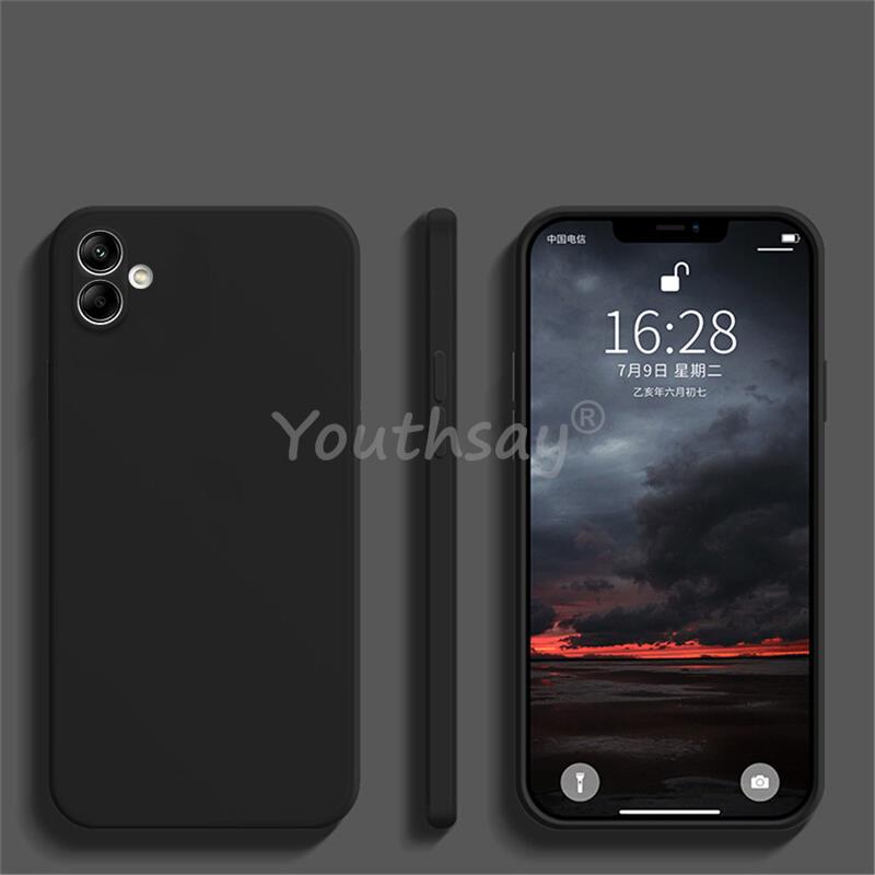 Für Samsung Galaxy A04 Hülle Für Samsung A06 A05 A15 A04 A04S A04E A14 A03 A03S A33 A23 A13 A15 A25 Hülle Silikon Einfarbig Schutz Gummihülle