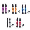 Tubeless Cycling Air Nozzles for Tire Service Tasks, Tubeless Tire Nozzle Cap Pair with Sealing Base and Compacts Tool Included