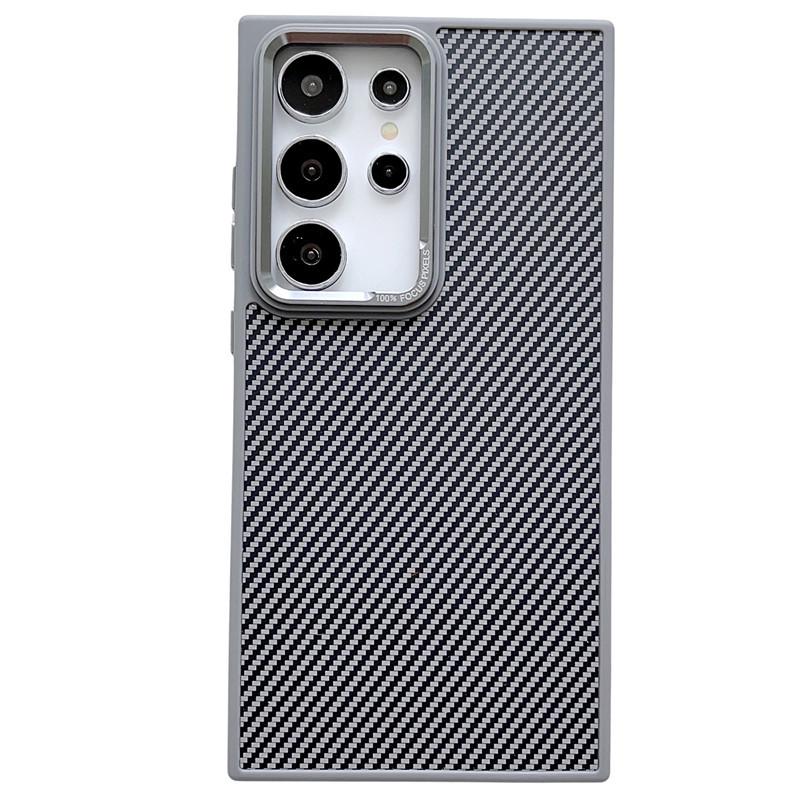 Samsung S24 Ultra Carbon Fiber Magnetic Phone Case, Two-in-One for S24/S24Plus