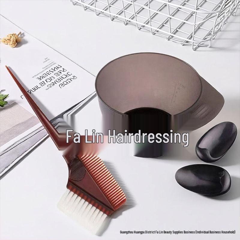 DIY Hair Dye Kit: Cape, Hot Oil Bowl, Soft Brush, Comb, Ear Covers for Professional Hair Coloring