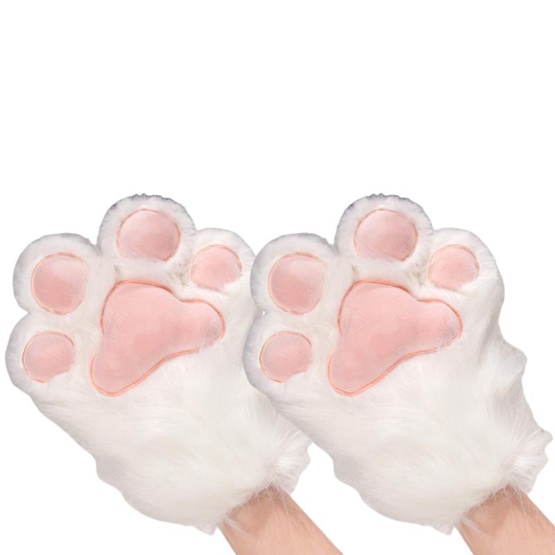 Fursuit Potepoter Hansker Støvler Kjempe Bærbar Vinge Tilbehør Plysjleker Furry Cosplay Katt Bjørn Sko Søt Fluffy Dyr Manga Fest