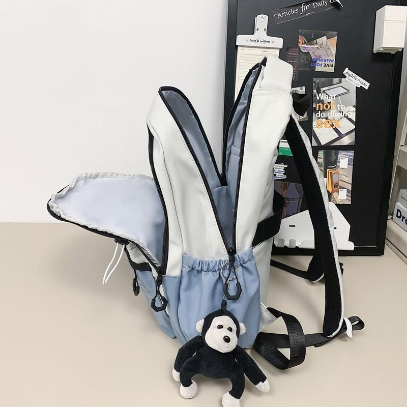 Студенческий школьный рюкзак с цветовыми блоками — фото 12