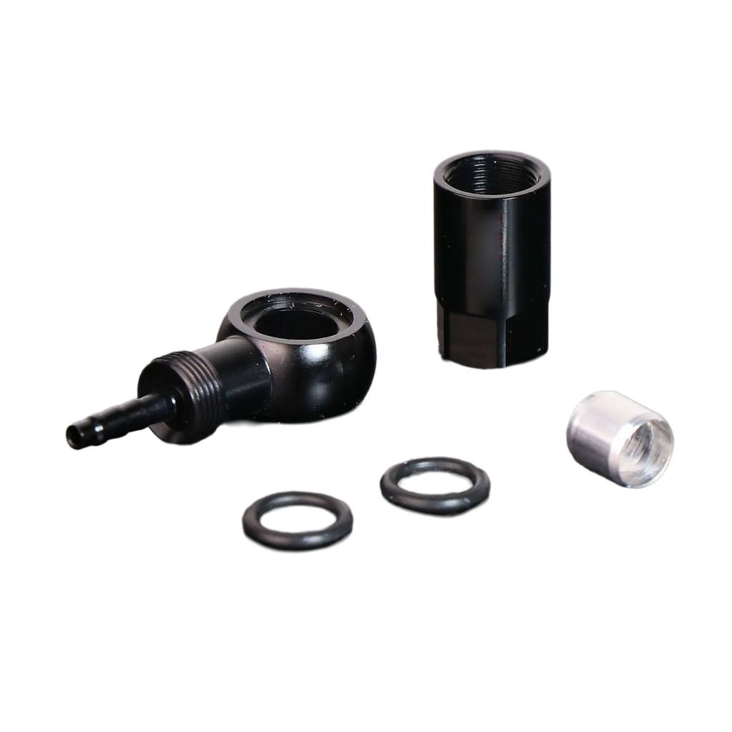 Professional Aluminum Alloy Bike Brake Oil Line Connectors Set For Mountain Bikes Wide Use Features Anodized Finishing
