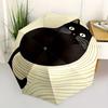 1pc Lazy cat Automatic Open 8-Rib Windproof Umbrella, Travel & Commuting, Suitable for All Seasons
