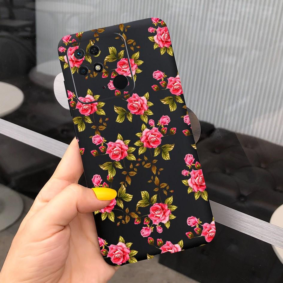 For Xiaomi Redmi 10C Phone Case New Popular Flower Painted TPU Cover For Xiaomi Redmi 10C 4G Bumper Redmi10C NFC 2022 Soft Funda
