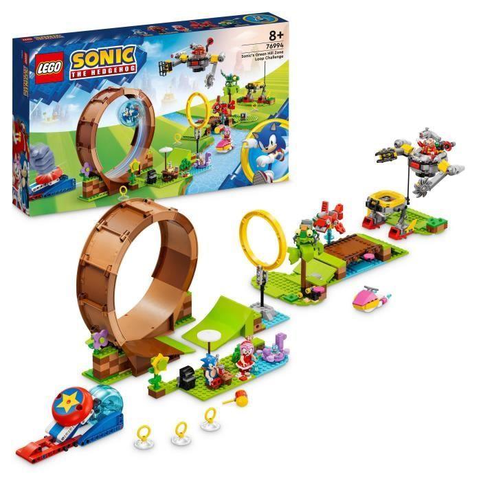 Lego® sonic the hedgehog 76994 sonic et le défi du looping de green hill zone, jouet pour enfants avec 9 personnages