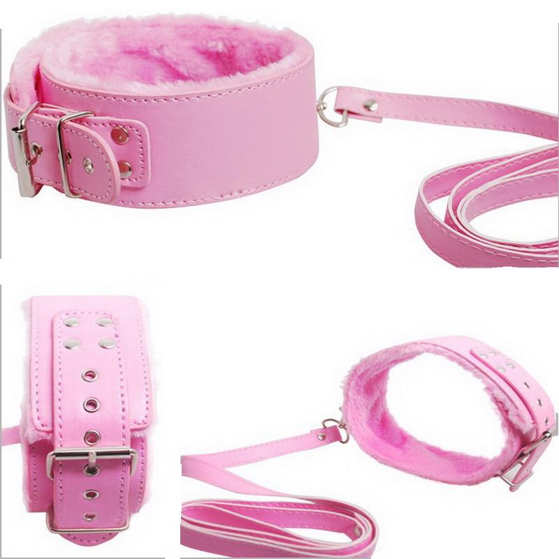 7pcs/set PU Leather Sex Bondage Set Toy Restraint Sex Toy Handcuffs Tied Rope Whip Collar Erotic