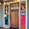 Day Of The Dead Party Door Curtain With Classic Style For Celebration Events