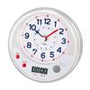 MAG (Mag) Table Clock, Educational Toy, Bath Timer, Analog, Water-resistant, with Timer, White T-745WH-Z