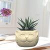 Soft Texture Cat Silicone Mould Epoxy Resin Plantpots Mould Storage Containers