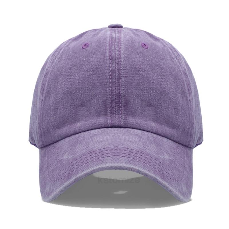 Personalized Vintage Washed Cotton Baseball Cap Custom Embroidered Logo Text Name Dad Hat for Men Women