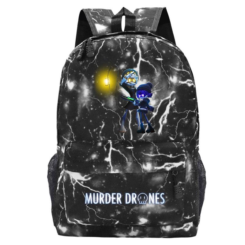 Anime Murder Drones Peripheral Fashion Children's Backpack Large Capacity Load Reduction Student Leisure School Bag