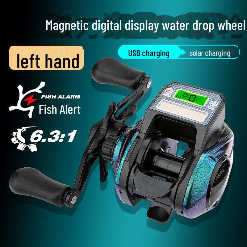 Rybářský naviják Komailai Solar USB s dobíjecím digitálním displejem