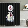 Wolf Shower Curtain Forest Animals Nature Bathroom Decor Woodland Wildlife Tapestry Vintage Home Decor Artistic Shower Curtain S