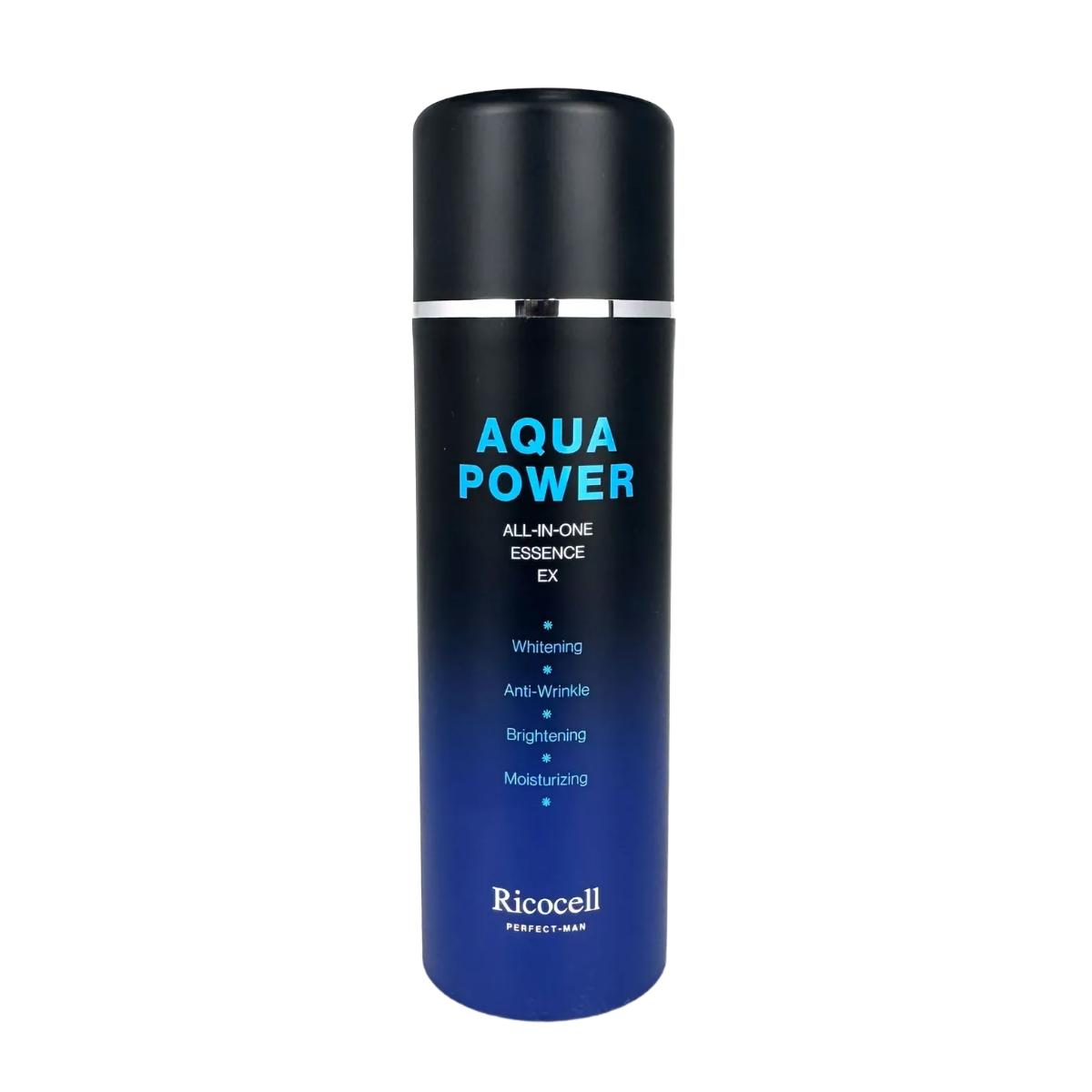 

Ricocell Perfect Men Aqua Power 5-in-1 All-In-One Essence - Hydrating Glacier Water for Brightening & Elasticity (150ml)