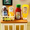4Pcs Dollhouse Miniature Strawberry Sauce Jam Jar Kitchen Food Accessories For Dolls House Decorations Kids Toys Gift