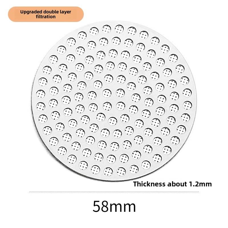 51/53/58mm Reusable Metal Double Coffee Filter Fine Mesh Heat Resistant Coffee Puck Screen Professional Espresso Accessory