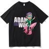 Adam The Woo T-Shirt Unisex's 100% Cotton Tees Unisex Short Sleeve Fans Print T Shirt Crewneck Clothes Classic Aesthetic Streetwear