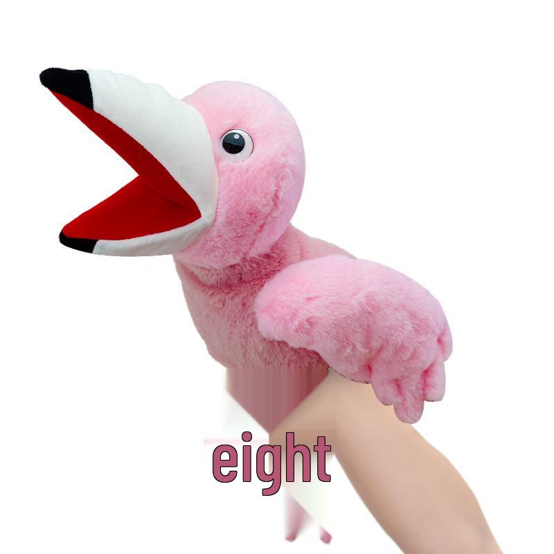 Marionnette à main interactive pour tout-petit: Peluche d'Oiseau à Grande Bouche Perroquet pour Raconter des Histoires & Apaiser
