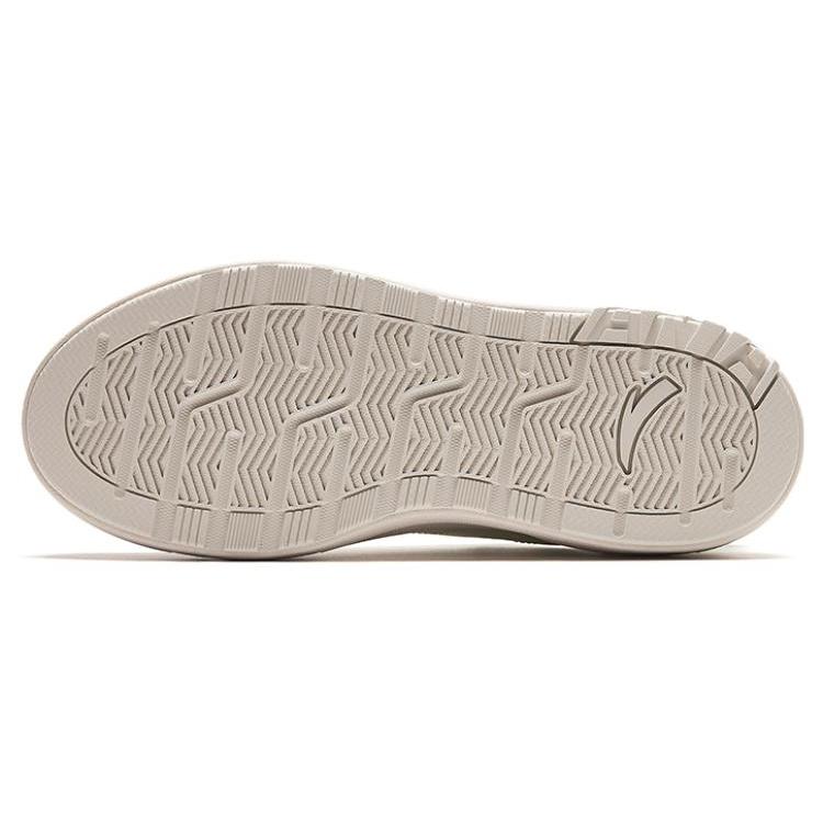 New Anta Life Collection A Road Durable Breathable Low Top Skateboard Shoes Women's White Green 122348071-3
