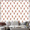 Gerahmte Boho-Wandteppich-Wandbehang Ästhetische Raumdekoration Naturlandschaft Bergwald Vintage Texturiert Schlafsaal Zimmer Heimdekoration
