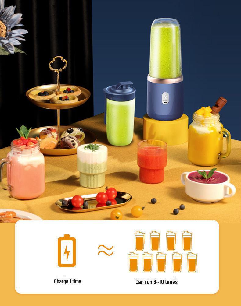 Compact Portable Rechargeable Juicer Cup - Multifunctional Fruit Blender for Home & Students