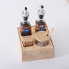 Solid Wood Tabletop Condiment Organizer Set