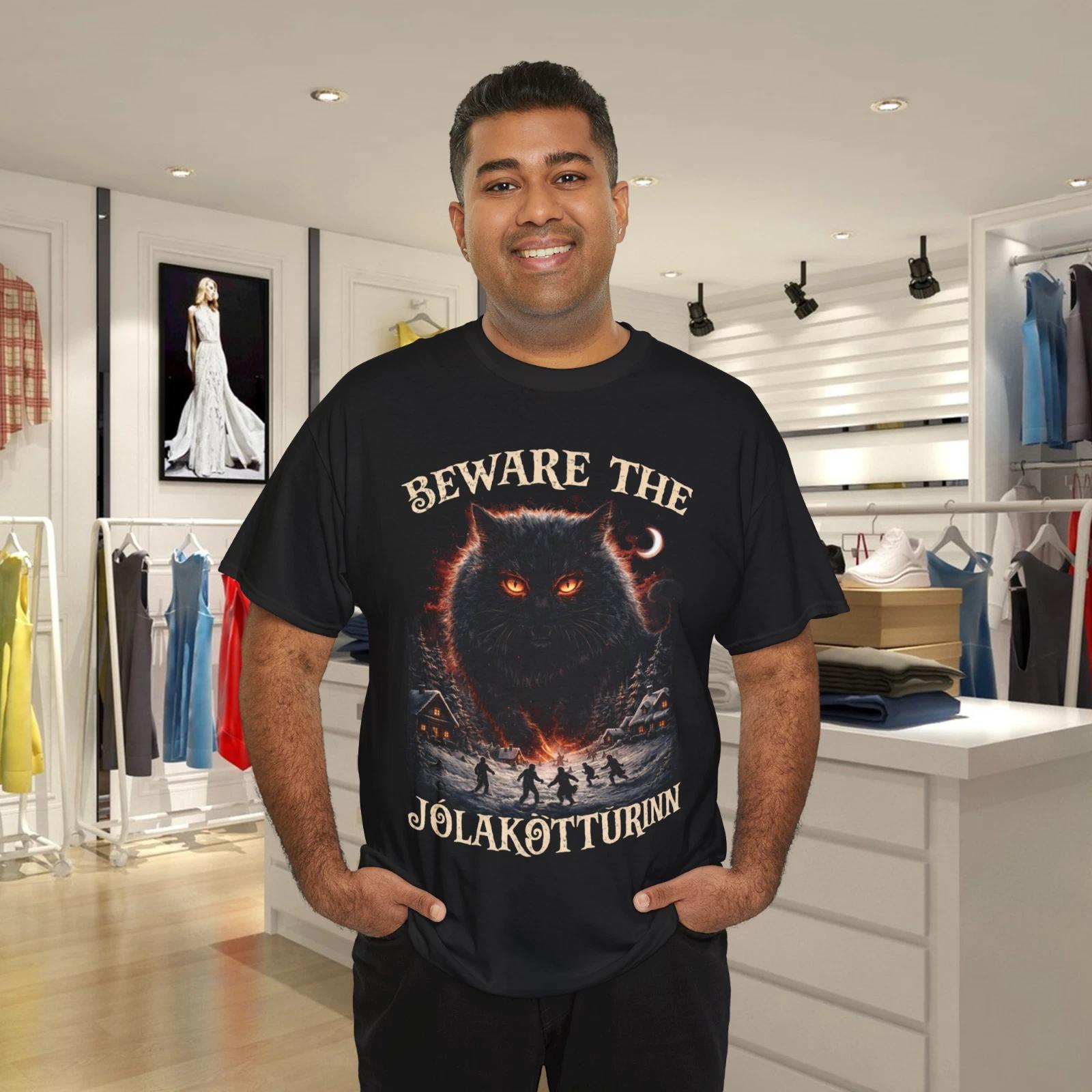 Yule Cat Christmas T- Shirt XL