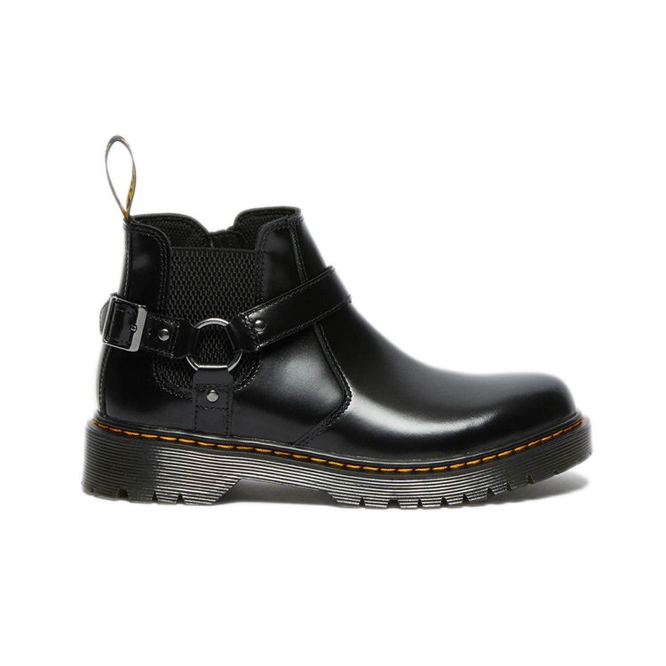 Dr. Martens Comfortable Leather Chelsea Boots Kids Boots Charcoal 27092001