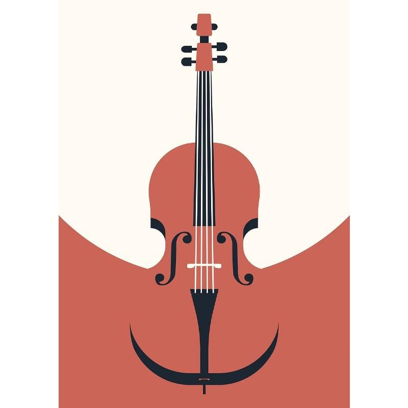 Abstract Creative Violin Instruments Elements Art Postersmurals Canvas Prints Music Classrooms Bedrooms Room Home Decoation