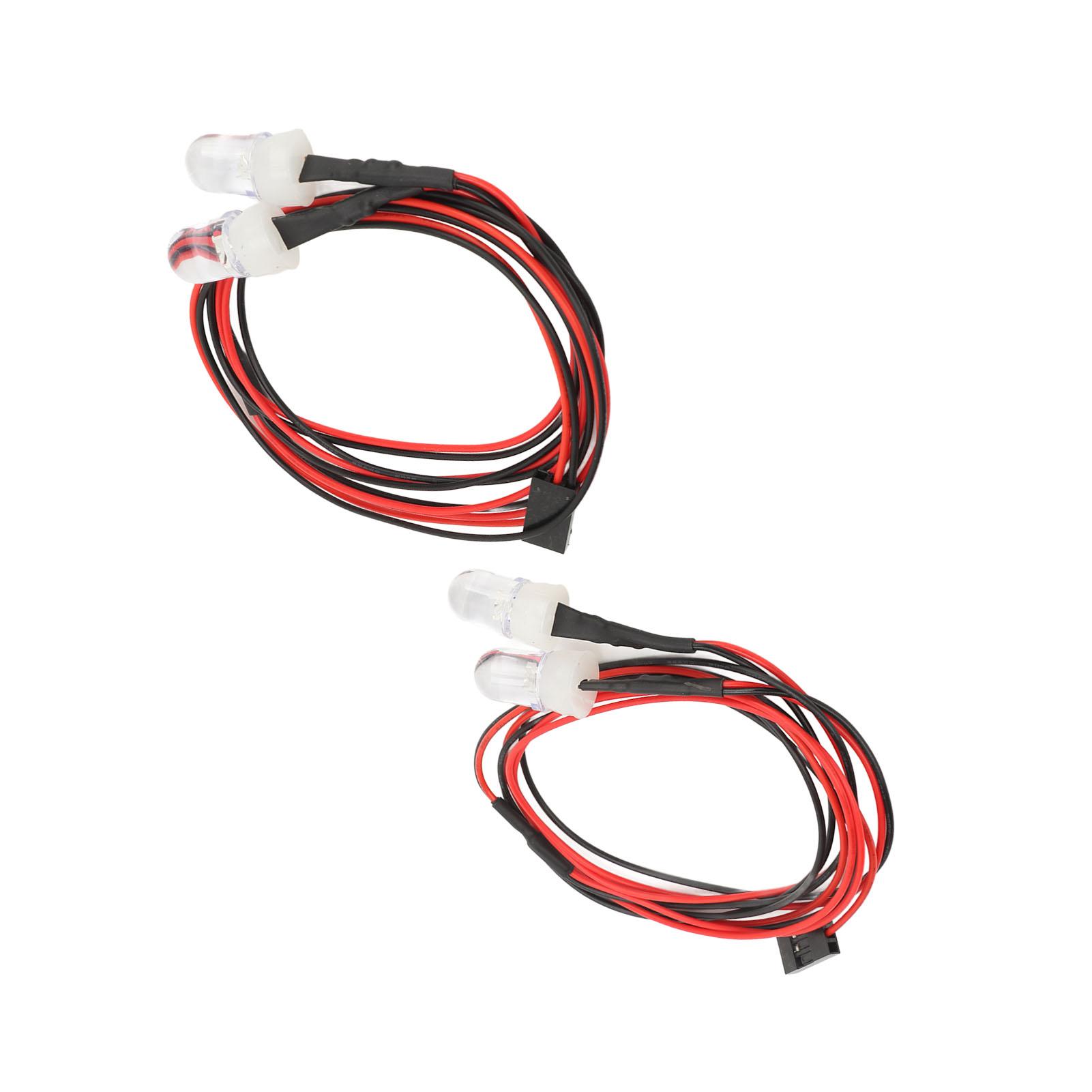 

2 шт. Набір світлодіодного підсвічування для радіокерованих моделей 8 мм світлодіоди Набір підсвічування для радіокерованих моделей Сумісний для Traxxas для HSP для Tamiya для