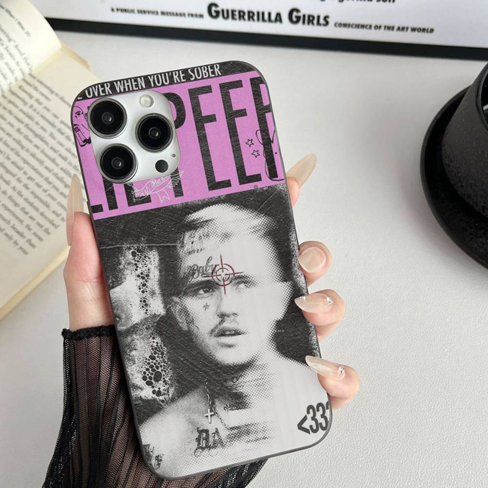 Emo Rapper Lil Peep For IPhone 17 16 15 11 12 13 14 Pro Max Plus Pro Corrugated Translucent Back Phone Cover