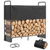 Galvanized Steel Indoor and Outdoor Gate with Oxford 600D Cover and Bag, 300 kg Capacity, Black