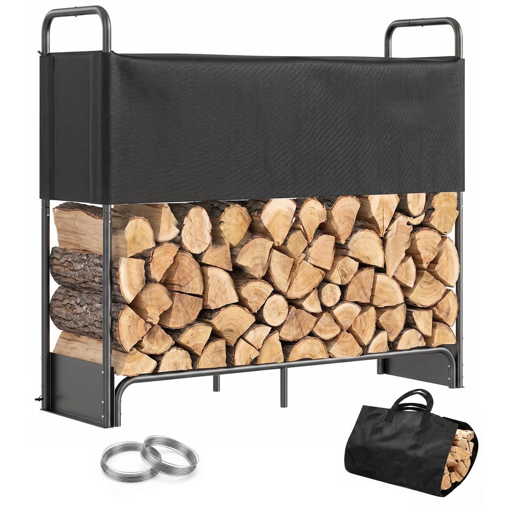Galvanized Steel Indoor and Outdoor Gate with Oxford 600D Cover and Bag, 300 kg Capacity, Black