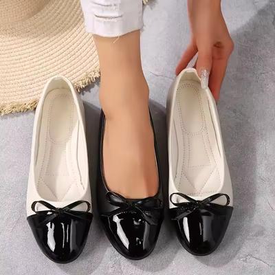Women Flats Comfort Ballerina Flat Shoes Women Non-slip Ladies Loafers Elegant Bowknot Flat Women Single Shoes