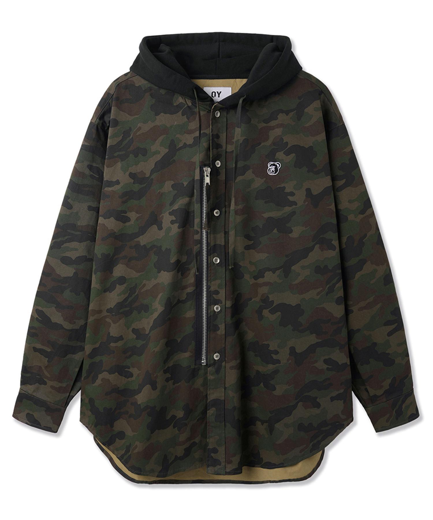 Oy Camo Zip Hoodie Shirt M