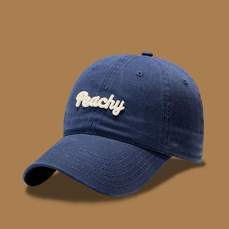 Hat Women's Baseball Cap New Spring and Summer Versatile Face Small Wide Brim Sunshade Sunscreen Peaked Cap