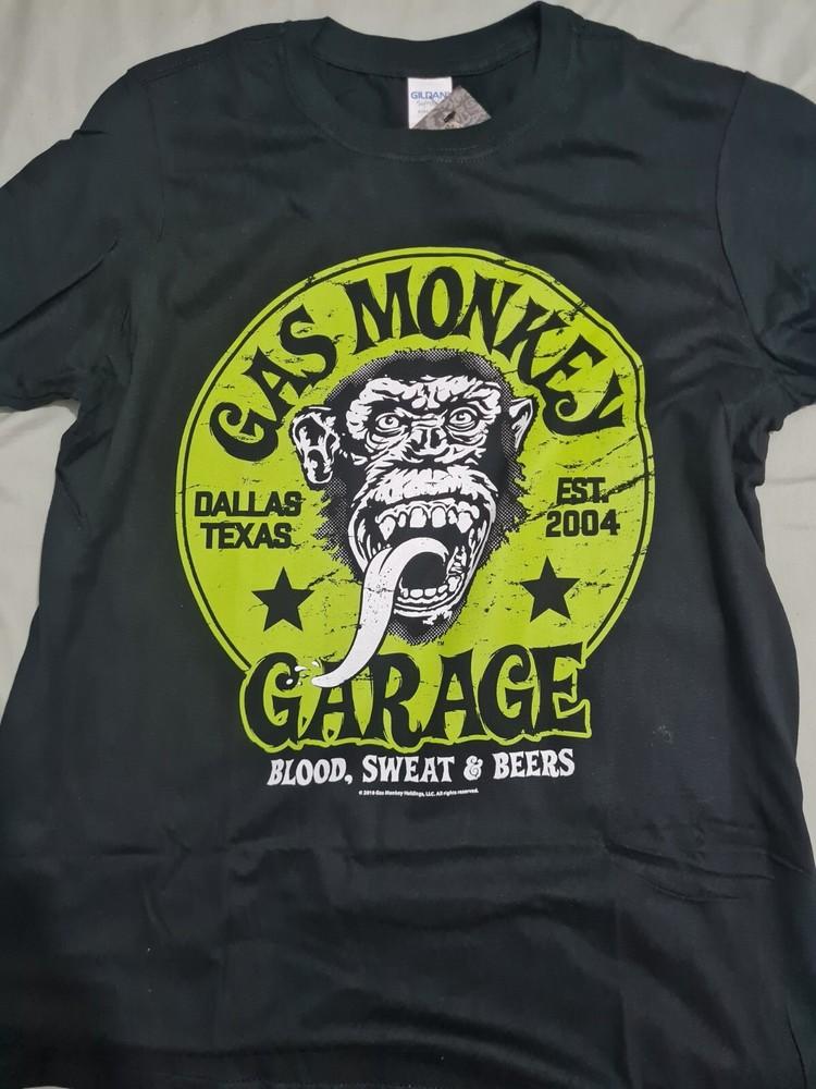 GMG Gas Monkey Garage Car Inspiring Green Round Logo TShirt Print Unisex S5XL Unisex T-Shirt L
