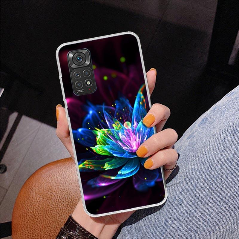 Lotus Blue White Flowers Phnoe Case for Phnoe Case for Xiaomi Redmi Note 15 14 14S 13 Pro Plus 12 12S 11S 11E 10S 10 11T 5G Uniq