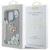 Guess Grained Roses Big 4G Logo Case for iPhone 16 Pro Purple