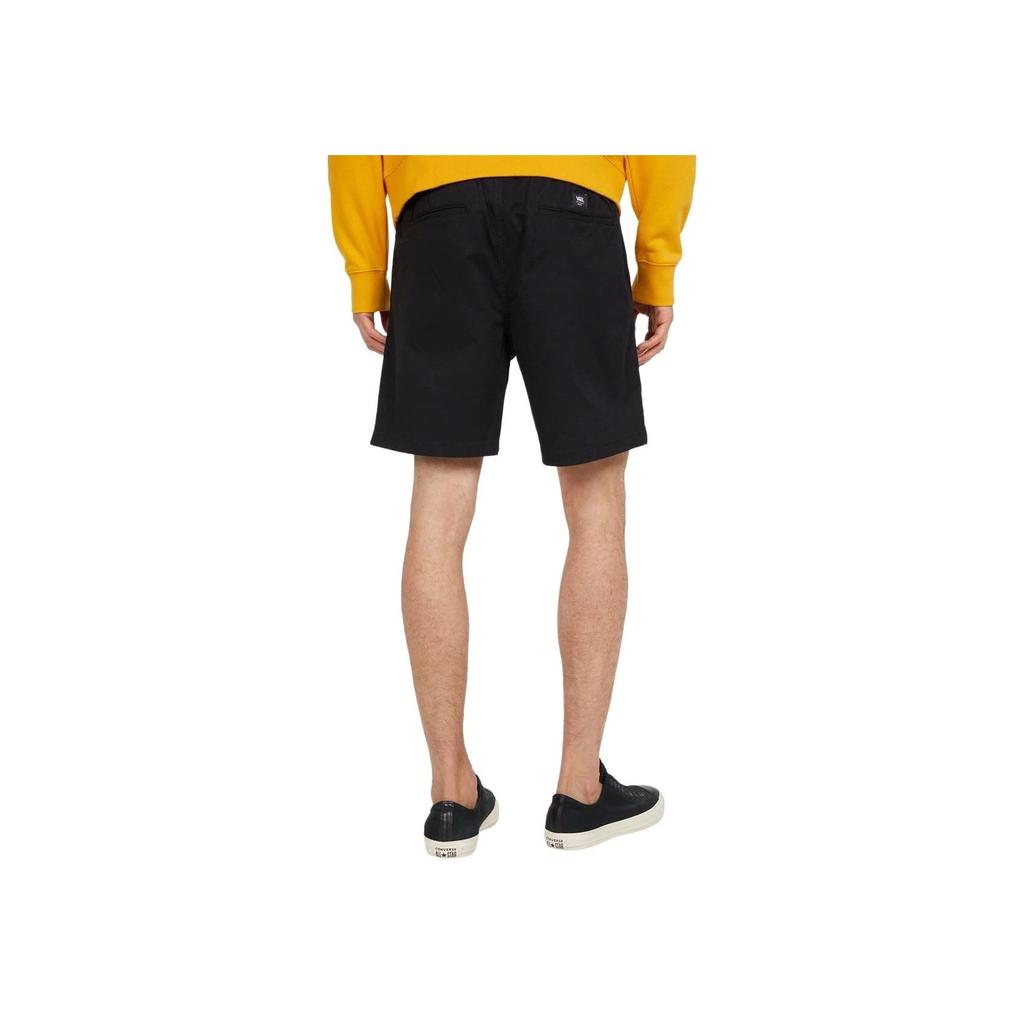 Vans Solid Color Loose Fit Lace-Up Casual Shorts Men Shorts Black VN0A5FKDBLK1