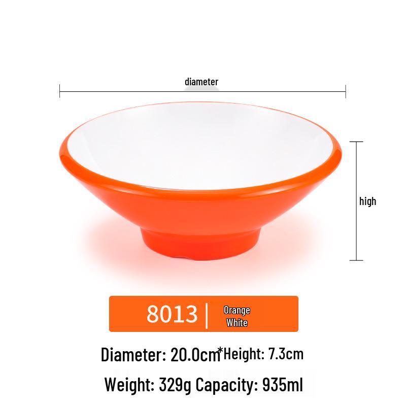 Melamine Noodle Bowl for Noodle Restaurants: Ideal for Luosifen, Malatang, Rice Noodles, and Chongqing Xiaomian