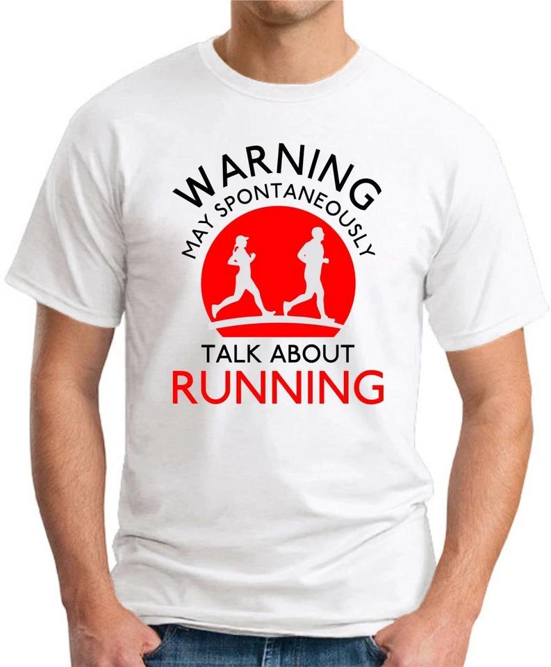 MAY SPONTANEOUSLY TALK ABOUT RUNNING T-SHIRT > Novelty Gift Runner Park Run Top 4